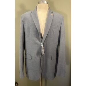 Clothingman Flagiella Napoli Wool Blend Mens Blazer Gray Sz 46R Jacket Italy NWT